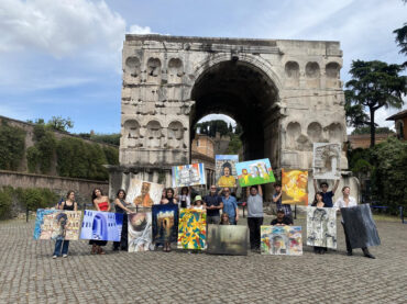 Successo artistico per il Giano Art Festival, un’iniziativa che veste di live painting un monumento della storia di Roma