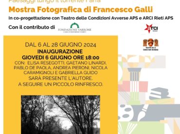 Mostra Fotografica Francesco Galli al Teatro delle Condizioni Avverse